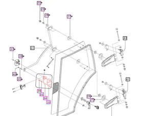 Mahindra Tractor Door Side Latch Kit E007518205D91 Mahindra