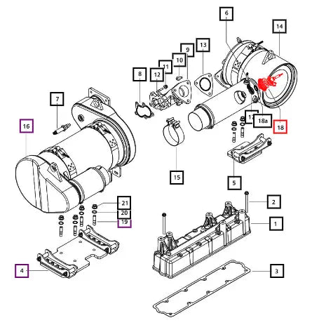 Mahindra Tractor Dosing Module 3.2 T4F 120HP 006025718D91 Mahindra Direct Parts