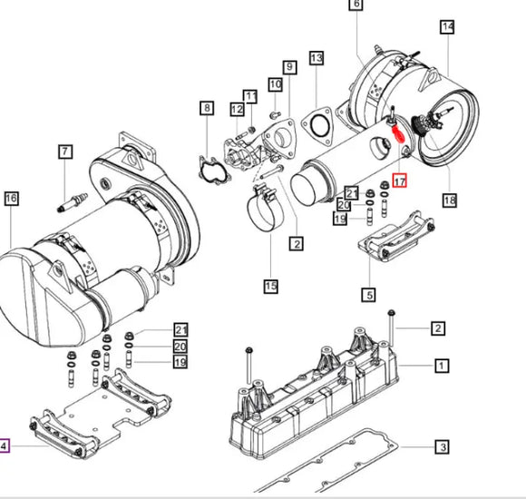 Mahindra Tractor Dosing Module V Band Clamp 006025719D91 Mahindra