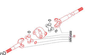 Mahindra Tractor Double Joint Axle 006500432C1 Mahindra Direct Parts