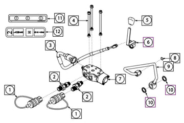 Mahindra Tractor Double Spool Rear Remote Kit (Cab Models) 008032508K51 Mahindra Direct Parts