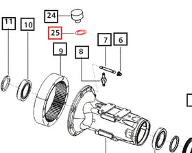 Mahindra Tractor Dowty Seal 1/4 005556339R1 Mahindra Direct Parts