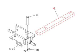 Mahindra Tractor Draw Bar ( Drawbar ) 19573113AG0 Mahindra