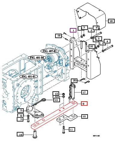 Mahindra Tractor Drawbar 60x40T 19145212410GB Mahindra Direct Parts