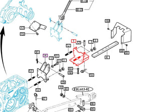 Mahindra Tractor Drawbar Bracket 14055202003GB Mahindra Direct Parts