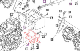 Mahindra Tractor Drawbar Bracket 19573111AG0 Mahindra