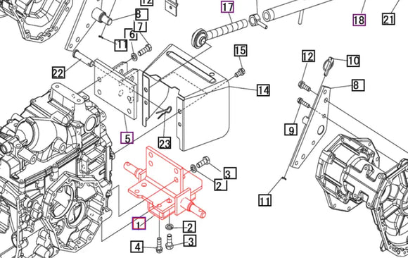 Mahindra Tractor Drawbar Bracket 19573111AG0 Mahindra