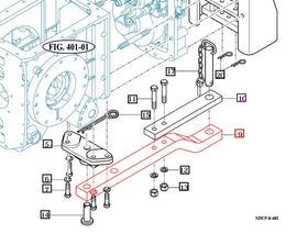 Mahindra Tractor Drawbar Straight 19025212410GB Mahindra Direct Parts