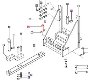 Mahindra Tractor Drawbar Swing Limiter Pin 007609963C1 Mahindra Direct Parts