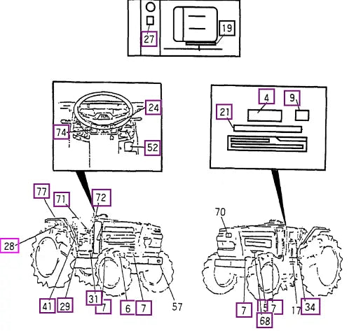 Mahindra Tractor Drive Caution Mark T=0.05 14279370030 Mahindra Direct Parts