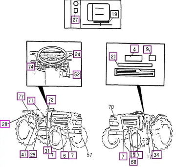 Mahindra Tractor Drive Caution Mark T=0.05 14279370030 Mahindra Direct Parts