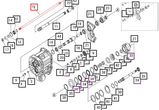 Mahindra Tractor Drive Shaft 19571278000 Mahindra Direct Parts
