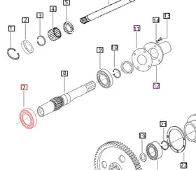 Mahindra Tractor Drive Shaft Bearing 006505035C91 Mahindra Direct Parts