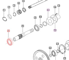 Mahindra Tractor Driveshaft Bearing 006505035C91