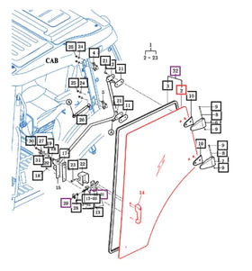 Mahindra Tractor Drivers Left LH Door 19027672011 Mahindra