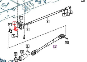 Mahindra Tractor Driveshaft Bearing V6001506304 Mahindra Direct Parts
