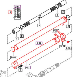 Mahindra Tractor Driveshaft Pipe Assembly 14054313000GB Mahindra Direct Parts