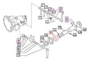 Mahindra Tractor Dual Disc Clutch Rear Throwout Bearing 006501074C1 Mahindra