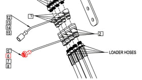 Mahindra Tractor Dust Plug 0.25 Red BUH813424 Mahindra Direct Parts