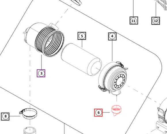 Mahindra Tractor Dust Unloader Valve 008026501N01 Mahindra Direct Parts