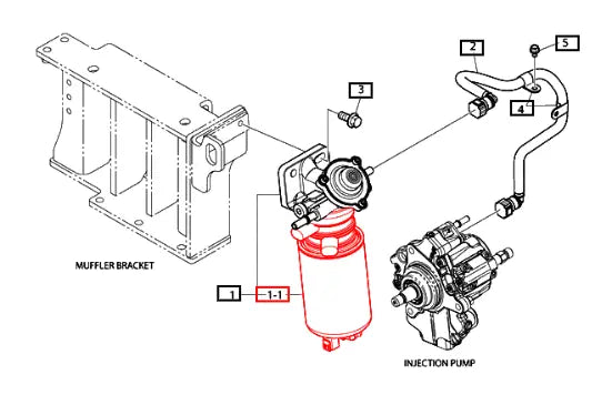 Mahindra Tractor Element, Fuel Filter 400504-00115 Mahindra Direct Parts