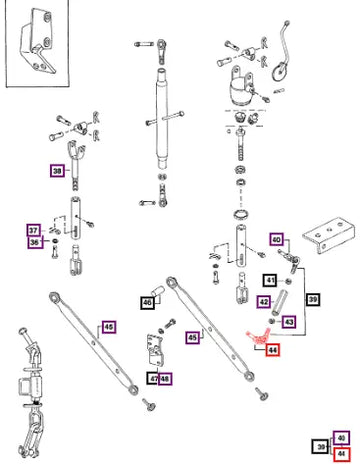 Mahindra Tractor End Check Chain Lower Link 003048455R91 Mahindra Direct Parts