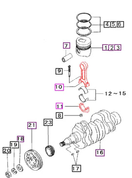 Mahindra Tractor Engine Connecting Rod 31B19-01023 Mahindra