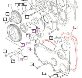 Mahindra Tractor Engine Cover Gasket 226-8766 Mahindra Direct Parts