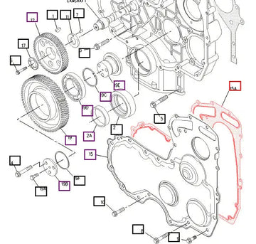 Mahindra Tractor Engine Cover Gasket 226-8766 Mahindra Direct Parts