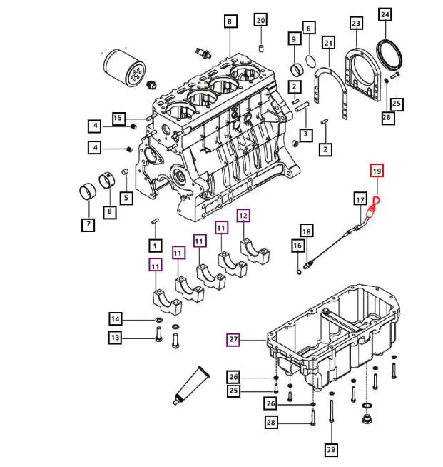 Mahindra Tractor Engine Dipstick 006022595H1 Mahindra