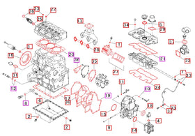 Mahindra Tractor Engine Gasket Kit 31S9402950 Mahindra Direct Parts