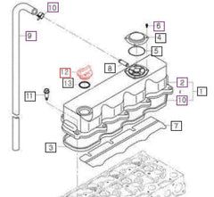 Mahindra Tractor Engine Oil Cap E5500-33142
