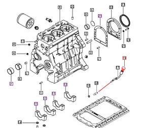 Mahindra Tractor Engine Oil Dipstick 006028484B91 Mahindra