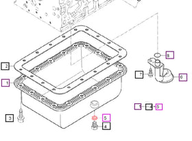 Mahindra Tractor Engine Oil Drain Plug Seal / Crush Washer E630333661 Mahindra