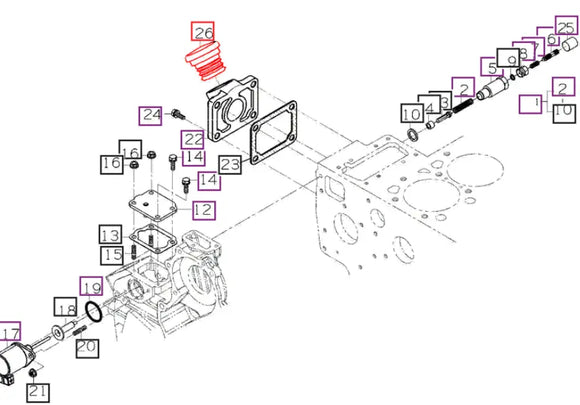 Mahindra Tractor Engine Oil Fill Plug E5800-33144 Mahindra