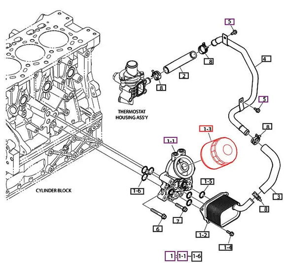 Mahindra Tractor Engine Oil Filter 400508-00064 Mahindra