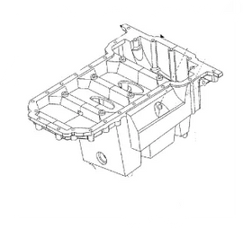 Mahindra Tractor Engine Oil Pan 000020614E05 Mahindra