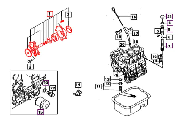 Mahindra Tractor Engine Oil Pump 31A3530010 Mahindra