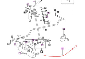 Mahindra Tractor Engine Shut Off Cable 005557674R97 Mahindra