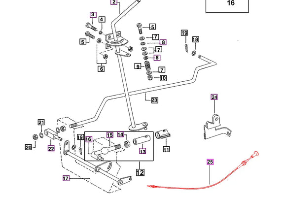 Mahindra Tractor Engine Shut Off Cable 005557674R97 Mahindra