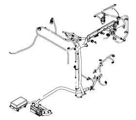 Mahindra Tractor Engine Top Wiring Harness 007704156D91 Mahindra Direct Parts