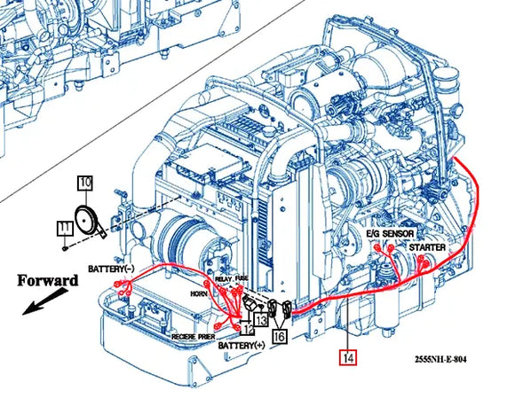 Mahindra Tractor Engine Wiring Harness 12276682204 Mahindra Direct Parts
