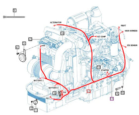 Mahindra Tractor Engine Wiring Harness 12396682202 Mahindra Direct Parts