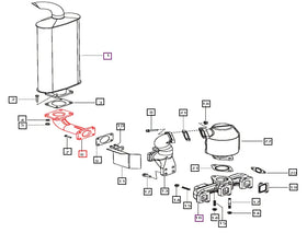 Mahindra Tractor Exhaust 90 degree E006018450D1 Mahindra Direct Parts