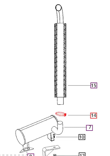 Mahindra Tractor Exhaust Clamp 006021689C1 Mahindra Direct Parts