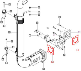 Mahindra Tractor Exhaust Gasket E006026905D1 Mahindra Direct Parts