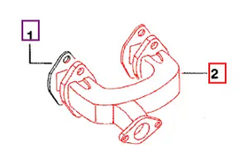 Mahindra Tractor Exhaust Manifold 005557412R1 Mahindra Direct Parts