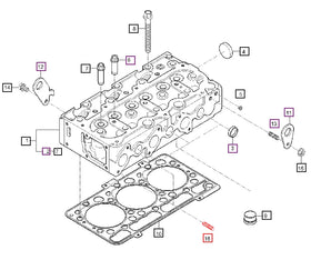 Mahindra Tractor Exhaust Manifold Stud 01513-50620 Mahindra Direct Parts