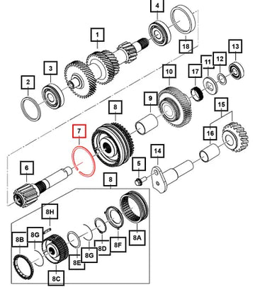 Mahindra Tractor Ext Circlip SF0601036 Mahindra Direct Parts