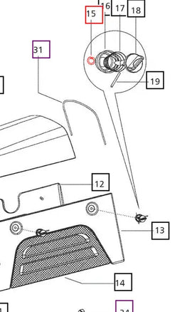 Mahindra Tractor External Circlip 'c' Type 8 Dia 000060548M01 Mahindra Direct Parts